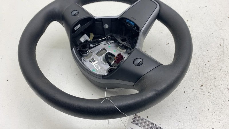 ⭕ 2020-2024 Tesla Model Y Steering Wheel Leather Black Heated OEM 1490