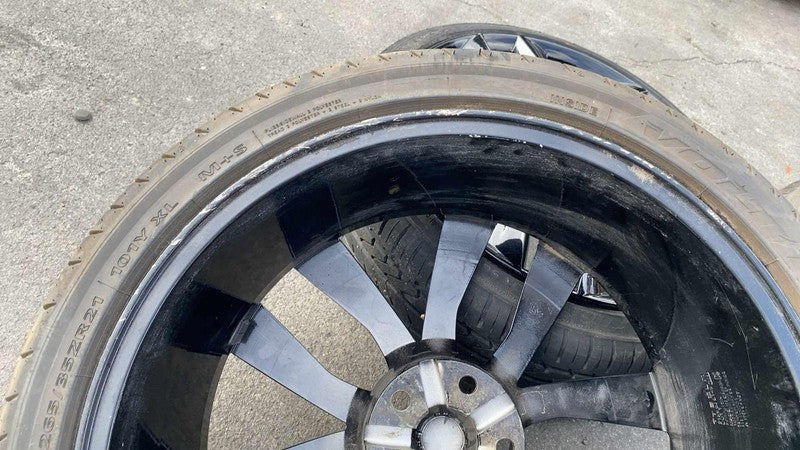 ⭕ 16-20 Model S Wheel Rim Front 21x9.0 Arachnid Rear 21x8.5 w/ Tire 24