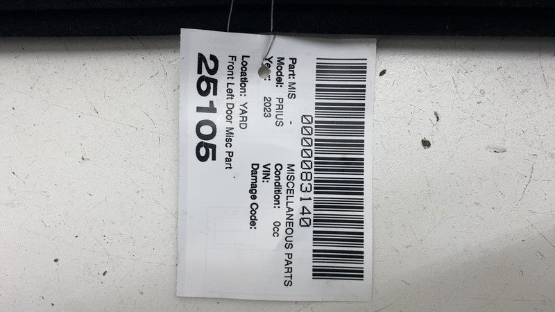 ⭕ 2023-2024 Toyota Prius Front Driver Weatherstrip Door Seal Belt Molding Left