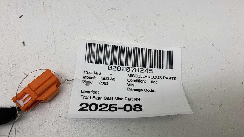 ⭕ 2017-2023 Tesla Model 3 Front Passenger Side Seat Backrest Upper Cus