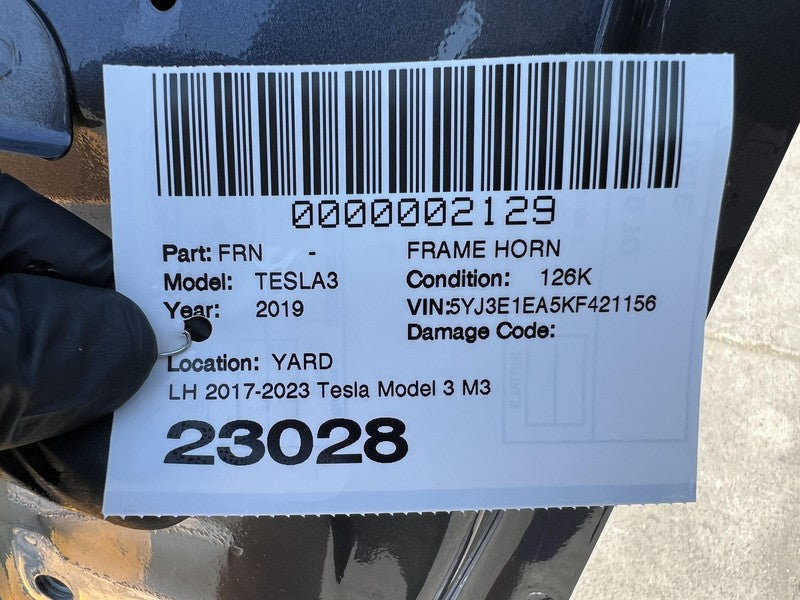 ⭕ 2017-2020 Tesla Model 3 Front Left Quarter Panel Cut Out Frame Driver Side LH
