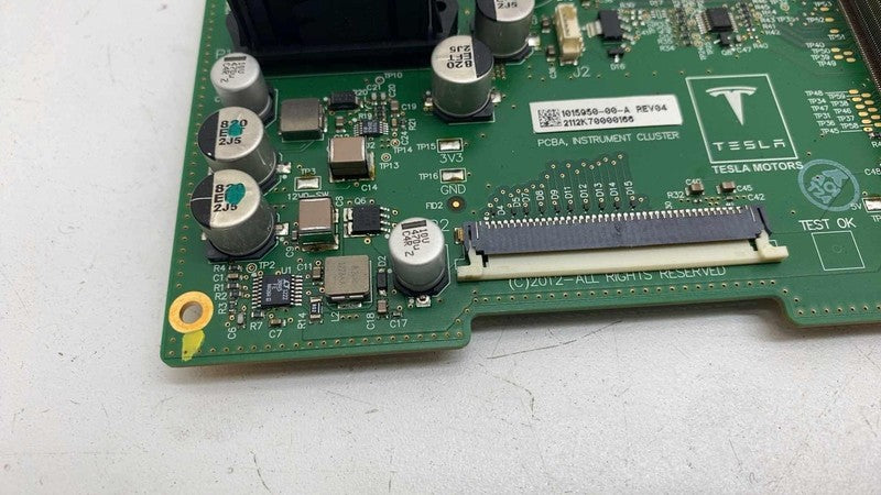 101595000A ⭕ 12-15 Model S MS Instrument Cluster Gauge Speedometer Motherboard 1015950-00-A