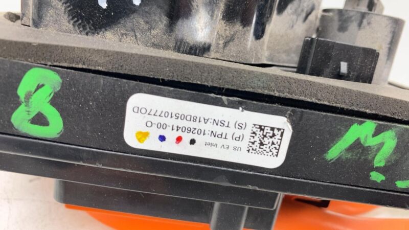 102604100O 2014-2020 Tesla Model S High Voltage Inlet Chargeport w/ Harness Charging Cable