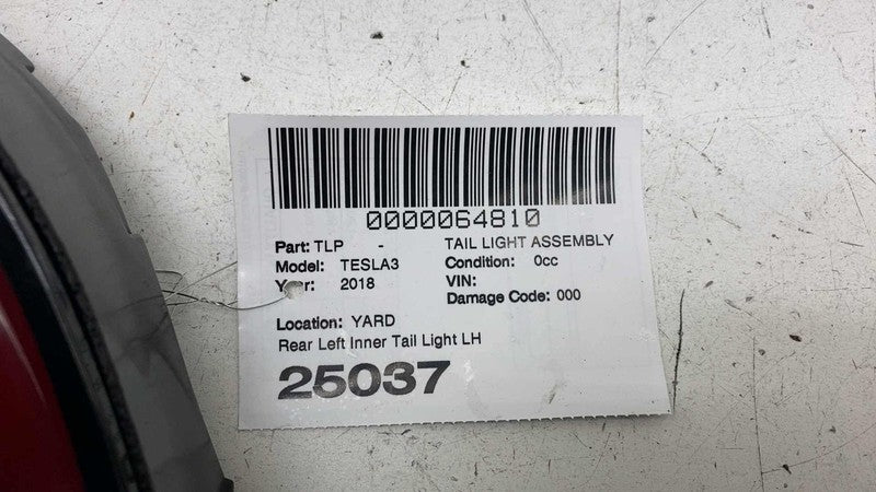 1077401-00-E ⭕ 2017-2023 Model 3 Rear Left Inner Taillight LED Tail Lamp 3-Pin 1077401-00-E