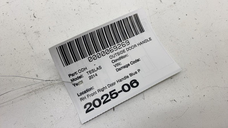 ⭕ 12-15 Tesla Model S Front Passenger Exterior Door Handle Outer Right