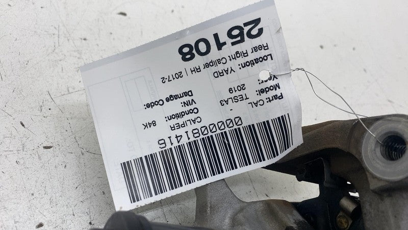 104462400H ⭕ 2017-2025 Tesla Model 3 Rear Right Caliper + Brake Hose Line BASE 1044624-00-H
