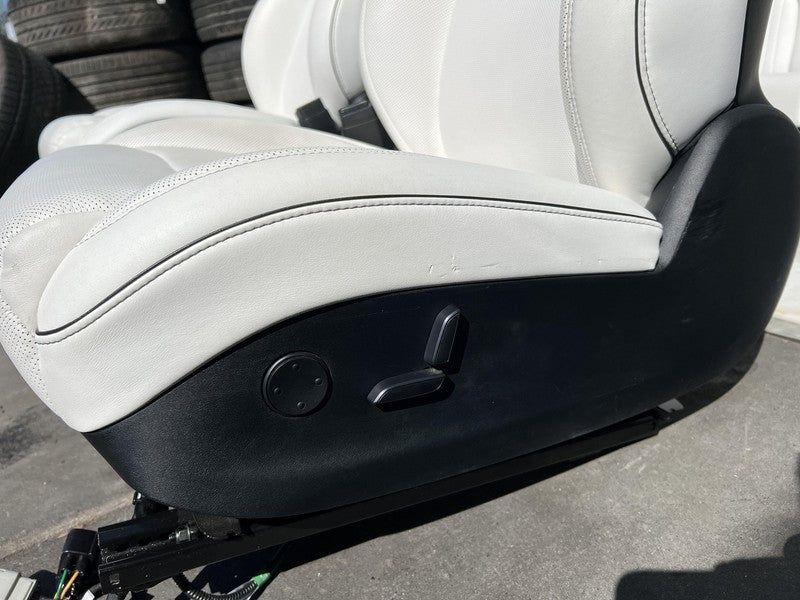 ⭕ 16-20 Tesla Model S Left & Right Front Bucket + Rear 2nd Row Seat Perforated