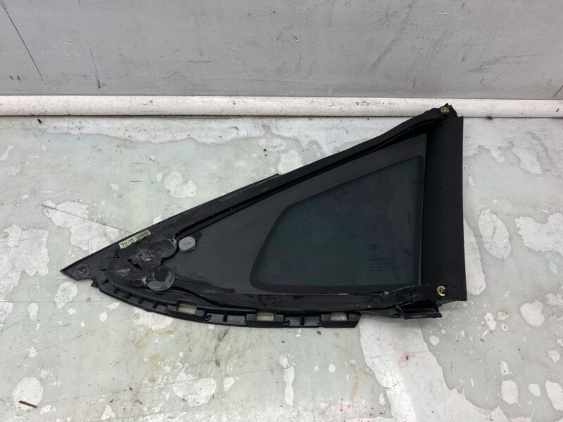 Does not apply 2016-2021 Tesla Model S Rear Driver Side Quarter Window Glass Left LH 43R-008010