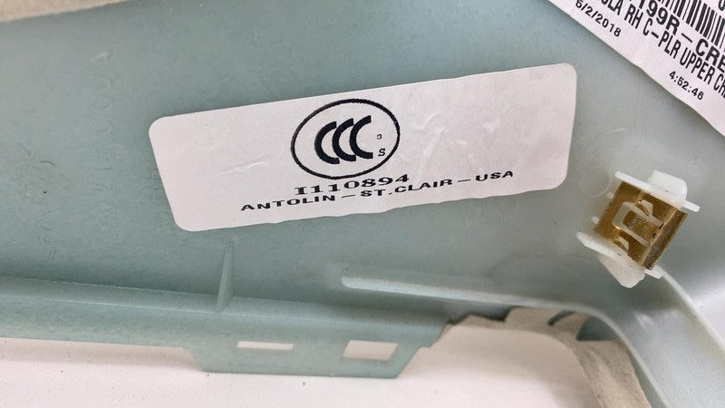 ⭕12-20 Tesla Model S Passenger Side C-Pillar Trim Cover Upper Right 10