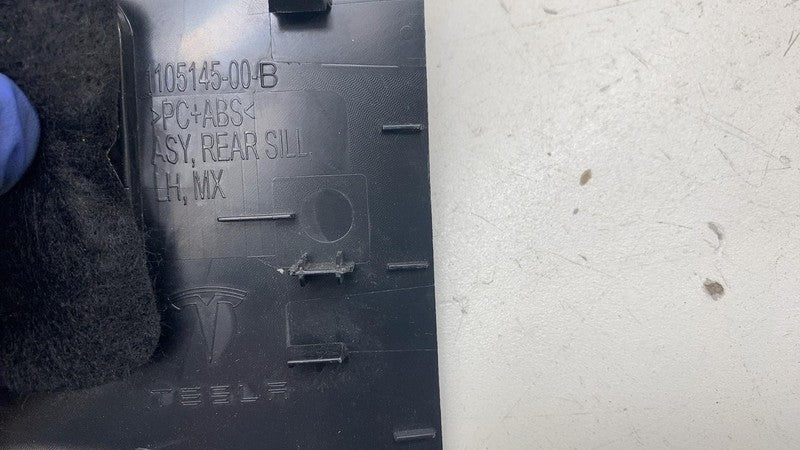 110514500B ⭕ 2016-2020 Tesla Model X Rear Driver Side Sill Trim Cover Left LH 1105145-00-B