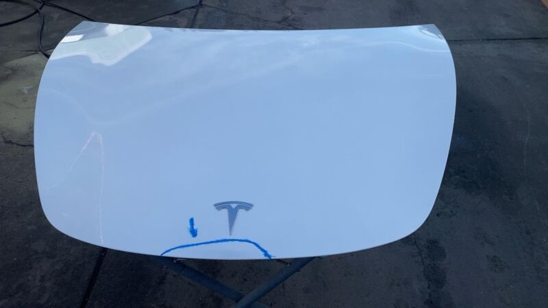 2017-2023 Tesla Model 3 M3 Front Hood Bonnet Shell Panel Cover Assy White - PPSW