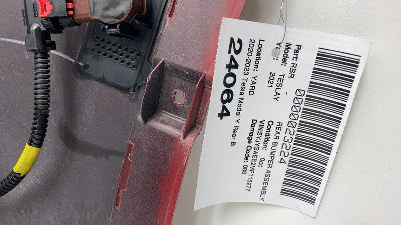 ⭕ 2020-2022 Tesla Model Y Rear Bumper Cover w/ Park Sensor Red PPMR 14