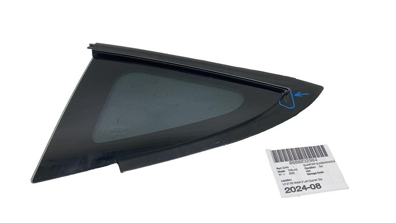 ⭕ 2021-2023 Tesla Model 3 M3 Rear Driver Side Quarter Fixed Window Gla