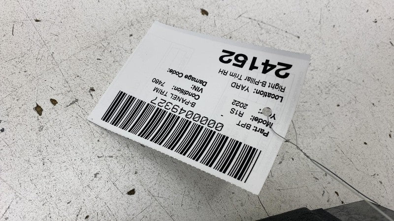 T04702169 2022-2024 Rivian R1T R1S Passenger Side B-Pillar Upper Trim Cover Panel Right RH