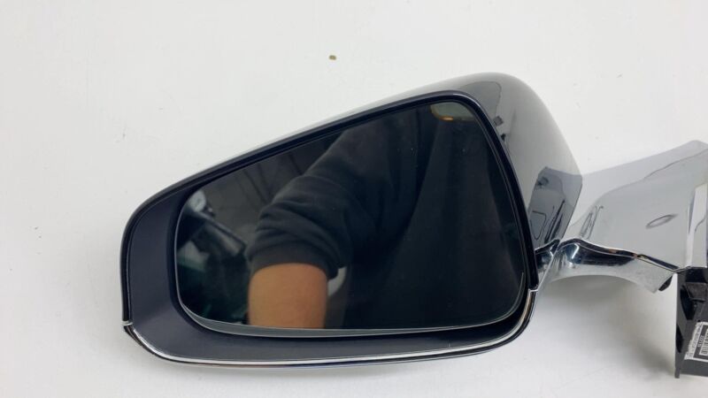 16-20 Tesla Model S Left Exterior Rear View Door Mirror Black PBSB 1041317-00-E