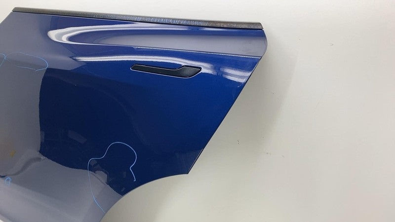 1493561-EC-A ❇️20-24 Tesla Model Y MY Rear Driver Side Door Shell Panel Left LH OEM Blue PPSB