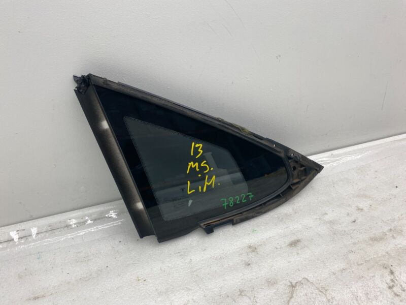 2012-2015 Tesla Model S MS Rear Driver Side Quarter Fixed Glass Left LH Assembly