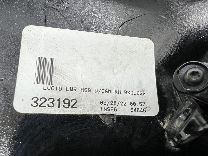 P11-C67030-04 ⭕ 22-24 Lucid Air Right Mirror Trap Door Bottom Camera Cover Black P11-C67030-04