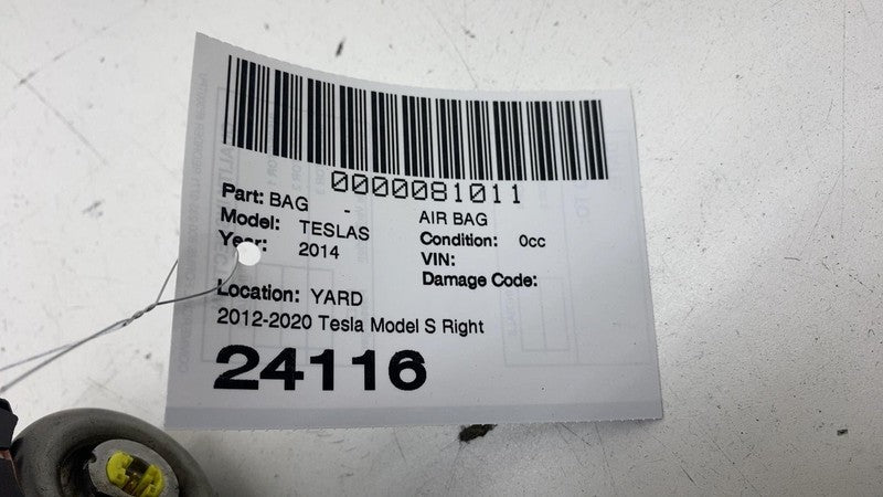 ⭕ 2012-2020 Tesla Model S Right Dashboard Instrument Panel Airbag 1463