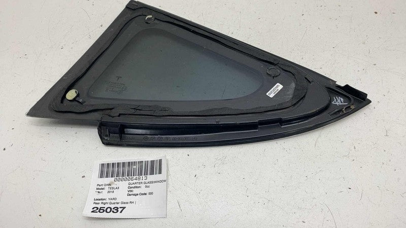 1080706-00 ⭕ 2017-2020 Tesla Model 3 Rear Right Quarter Fixed Window Glass OEM 1080706-00