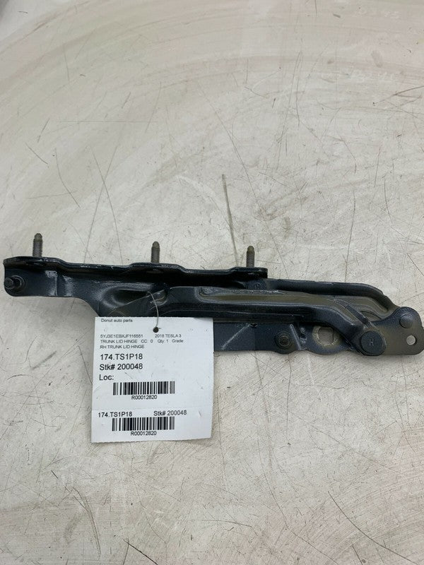 1092821-00-E ⭕ 2017-2020 Tesla Model 3 Rear Passenger Side Trunk Lid Hinge Right 1092821-00-E