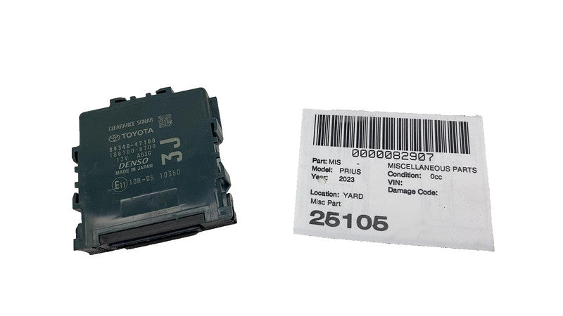 8934047100 ⭕2023-2025 Toyota Prius Clearance Sonar Computer Control Module Unit 89340-47100