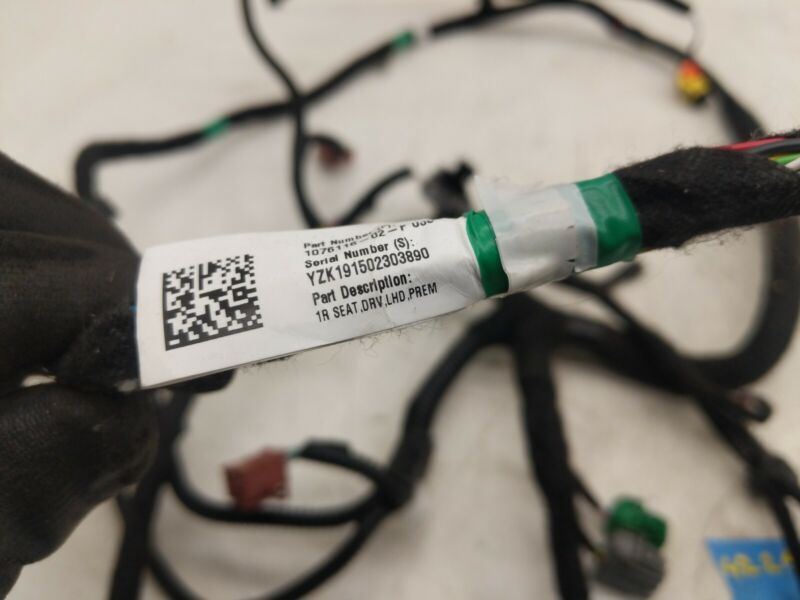 1076116 02 F 2017-2023 Tesla Model 3 Front Driver Side Seat Wiring Harness Cable Wire Left LH