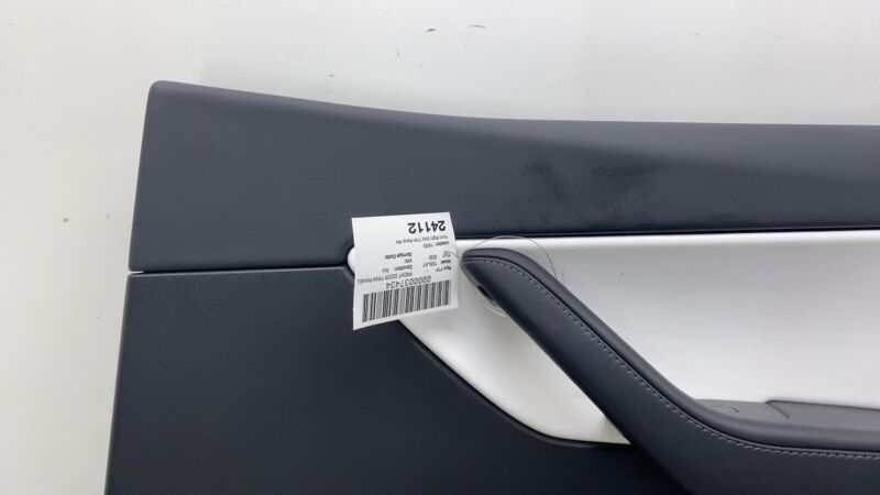 2020-2023 Tesla Model Y MY Front Passenger Side Door Panel Trim Card White Right