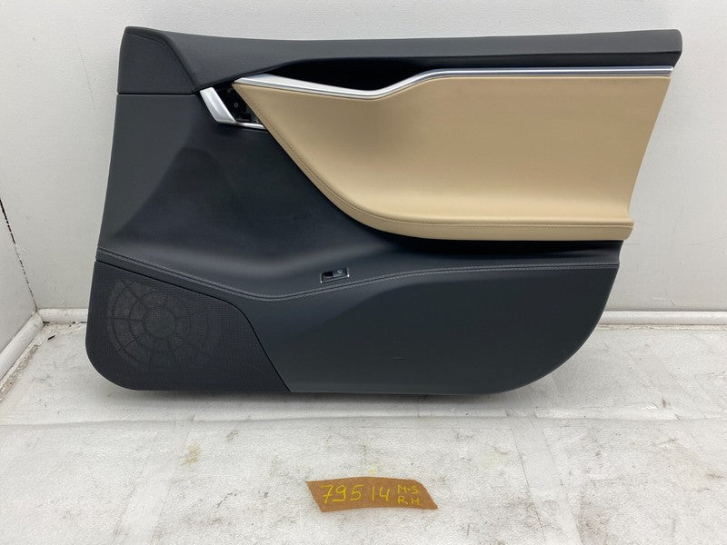 100793620L ⭕ 12-15 Model S Front Right Interior Door Panel Trim Card Cover RH 1007936-20-l