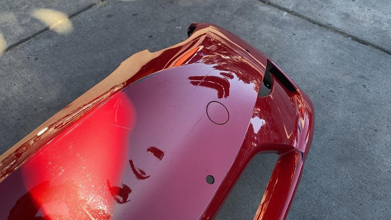 ⭕ 20-23 Model Y Front Bumper Cover Red - PPMR w/ Park Sensor Type 1493