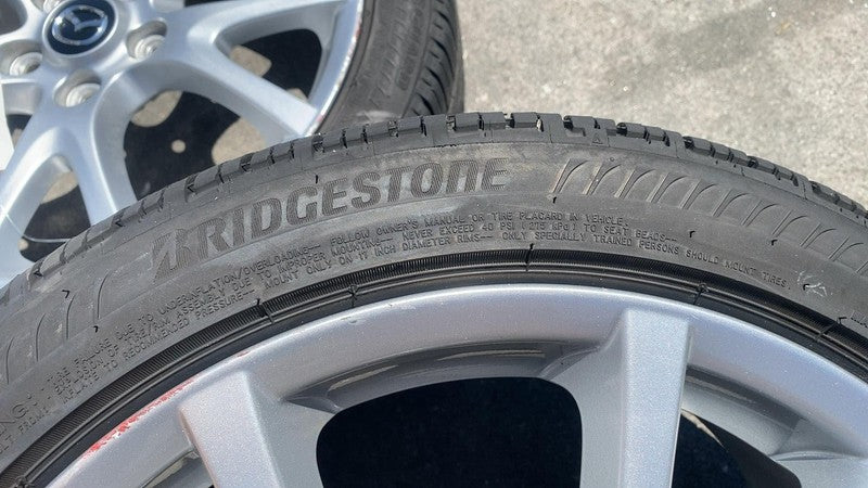 9965277070 ⭕ 13-15 Mazda MX-5 Miata Set of 4 17" Wheel Rim (5 Y Spoke) w/ Tire 9965277070