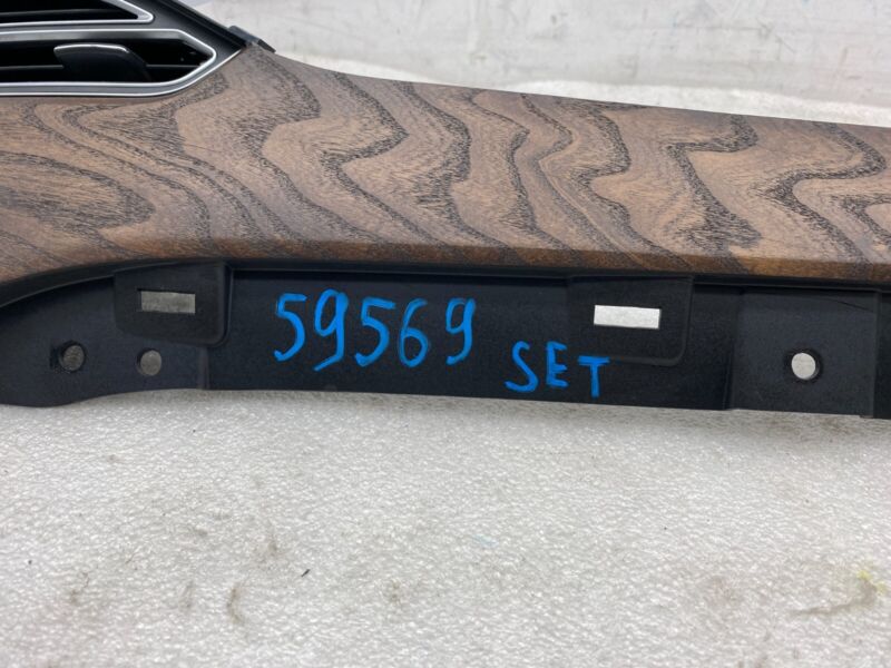 2012-2021 Tesla Model S SET of Dash A/C Air Vent Dashboard Trim Cover Woodgrain