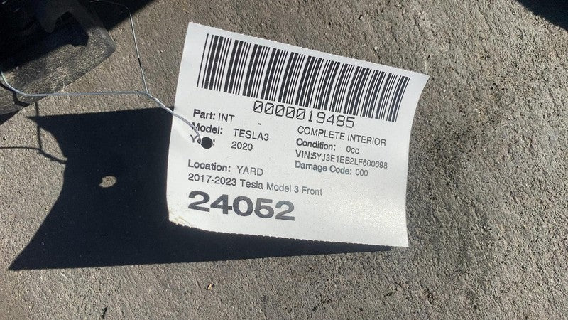 ⭕ 2017-2023 Tesla Model 3 Front Left &Right Bucket Seat + 2nd Row Bench Assembly