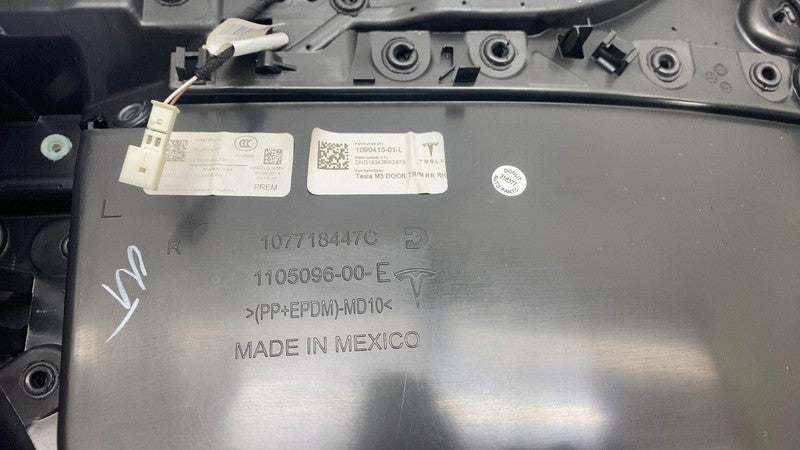1090415-01-L ⭕ 2017-2020 Tesla Model 3 Rear Right Interior Door Panel Trim Card 1090415-01-L