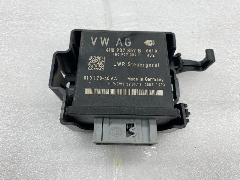 4H0 907 357 B ⭕ 12-17 Audi A6 A7 Headlight Head Lamp Range Control Module & Bracket 4H0907357B
