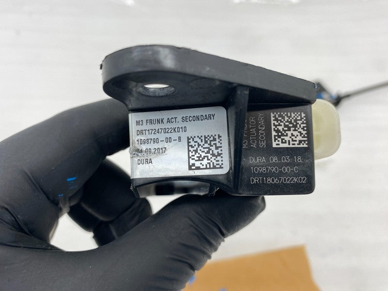 103301100E ⭕ 2017-2020 Model 3 Front Hood Lock Latch & Frunk Secondary Release 1033011-00-E