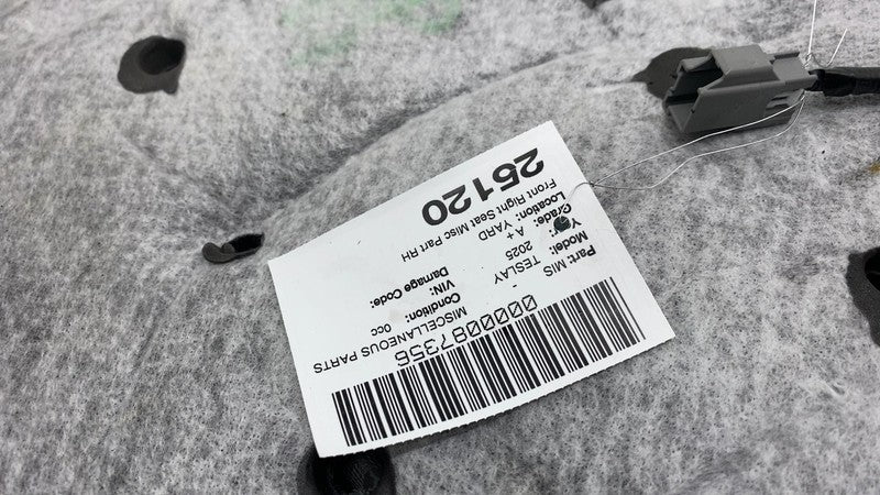 ⭕ 20-24 Model Y Front Passenger Side 1st Row Seat Lower Cushion Leathe