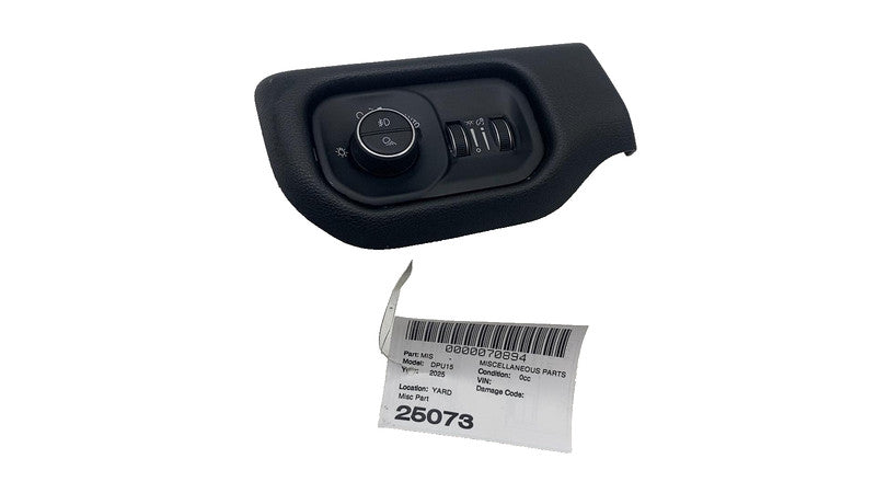 68156061AD ⭕ 2025 Ram 1500 Dash Automatic Headlight Lamp Switch Control w/ Trim Bezel Black