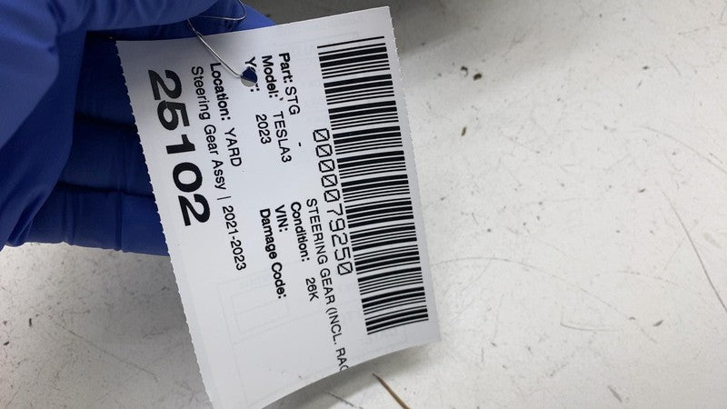 ⭕ 21-23 Tesla Model 3 Power Steering Gear Rack & Pinion w/ Tie Rod 104