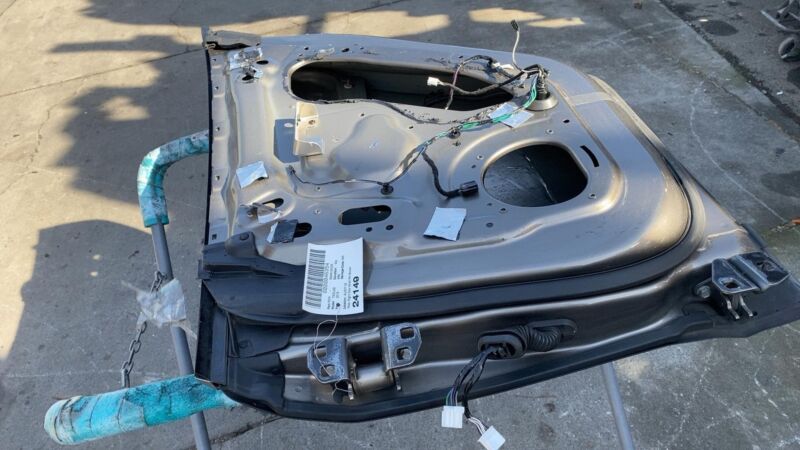 2012-2015 Tesla Model S Rear Passenger Side Door Shell Panel Right RH Brown PPTI