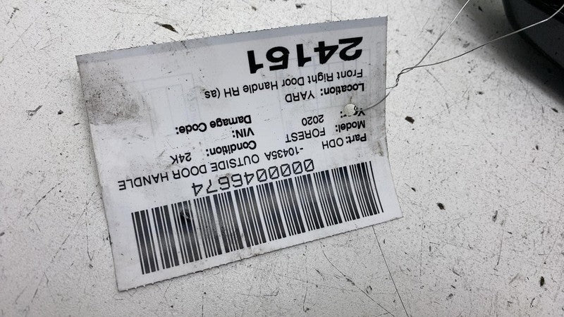 2019-2024 Subaru Forester Front Passenger Side Exterior Door Handle Right Gray