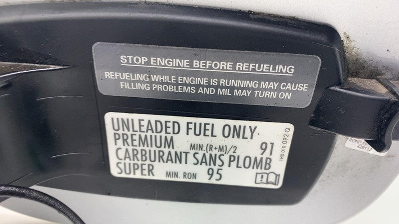 2011-2014 Porsche Cayenne Fuel Filler Gas Tank Lid Door w/ Cap Silver