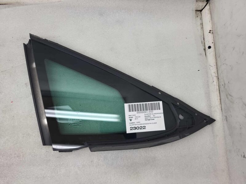 2012-2020 Tesla Model S Rear Passenger Side Quarter Fixed Glass Right Assembly