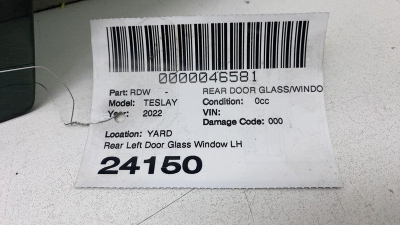 E9 43R-004553 ⭕ 2020-2024 Tesla Model Y MY Rear Driver Side Door Window Glass Left LH Assembly