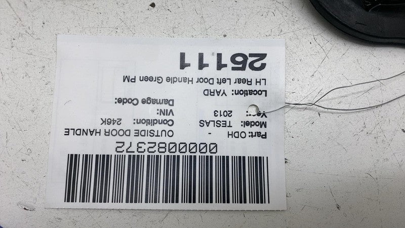 ⭕ 12-15 Tesla Model S Front Driver Exterior Door Handle Outer Left LH Green PMSG