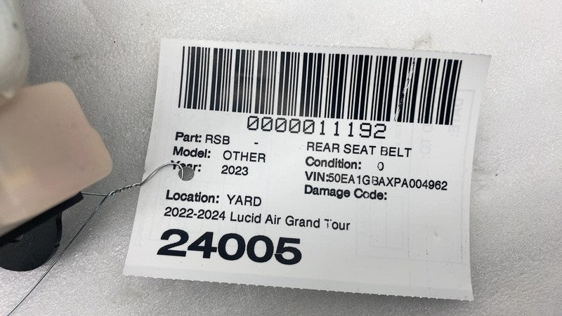⭕22-24 Lucid Air Grand Touring Rear Left/Right Seat Belt & Retractor P