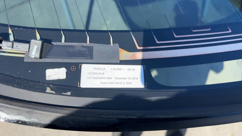 ⭕ 17-20 Tesla Model 3 M3 Rear Trunk Panoramic Backlite Glass 1472925-0