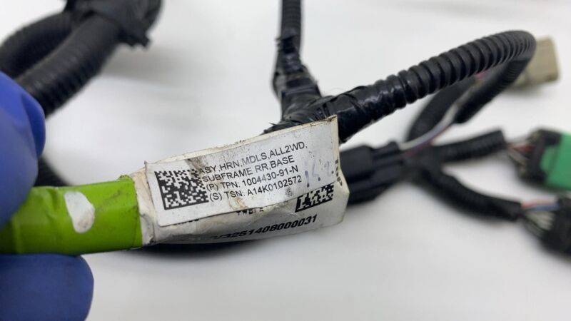 1004430 91 N 2012-2020 Tesla Model S MS Rear Subframe Coil Wiring Harness Cable Wire Assembly