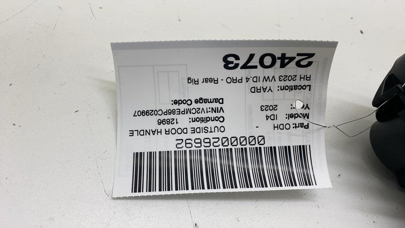 11K837812C ⭕ 2023 Volkswagen ID.4 Rear Passenger Side Exterior Door Handle Right 11K837812C