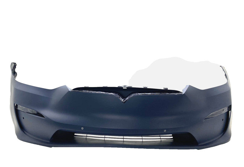 1588184-00-B ⭕21-23 Tesla Model X Front Bumper Cover w/ Foglight Primed Assembly 1588184-S0-A